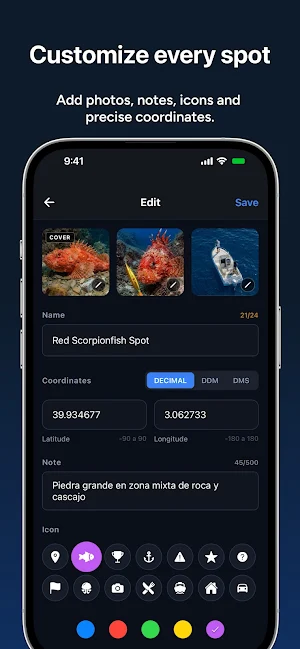 Capta: Fishing GPS Navigation Screenshot 3