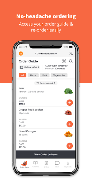 Snap Gourmet Foods Screenshot 0