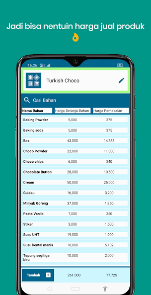 Kalkulator Hitung Modal Usaha Screenshot 0