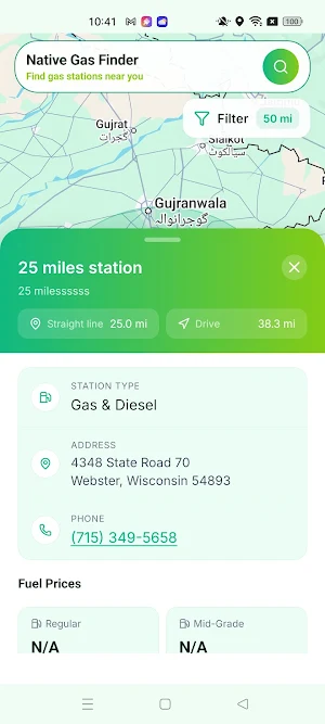 Native Gas Finder Screenshot 3