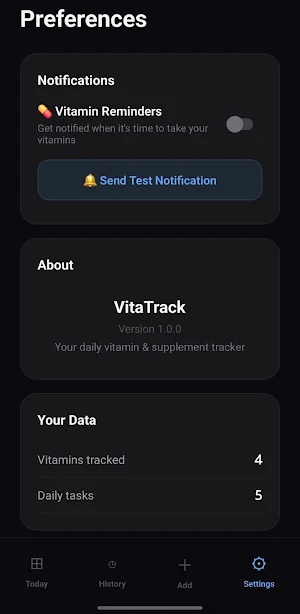 Vita Tracker-Vitamin Reminder Screenshot 3