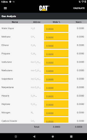 Cat® Methane Number Calculator Screenshot 3