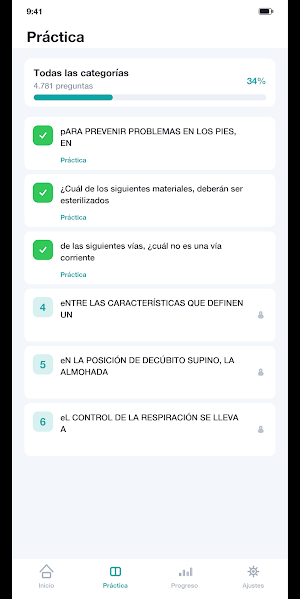 TCAE Test Auxiliar Enfermería Screenshot 1