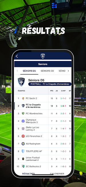 FC La Chapelle d'Armentières Screenshot 2