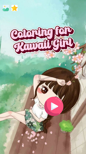 Coloring for Kawaii Girls Screenshot 2