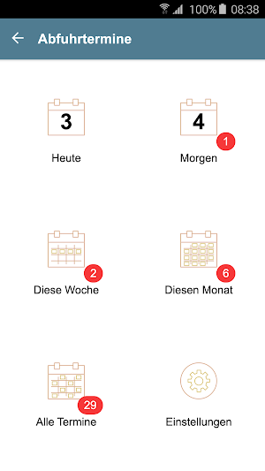 Abfall App Biberach Screenshot 1