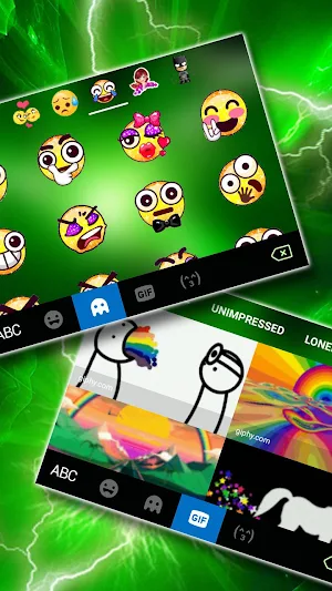 Green Thunderstorm Keyboard Th Screenshot 3