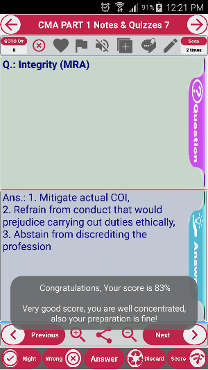 CMA PART 1 Management Accounting  Exam Review Screenshot 1