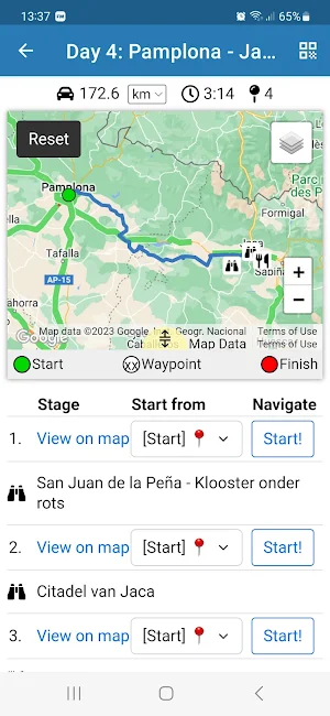 MapRoute Screenshot 2