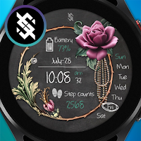 BFF73- Blackboard Art Flower