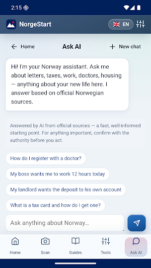 NorgeStart Screenshot 2