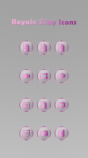 Royale Silky Light Pink Icons Screenshot 1