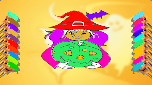 Halloween Coloring Magic Games Screenshot 2