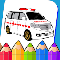 coloring rescue ambulance