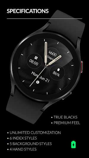 Awf Modern Analog - watch face Screenshot 1