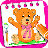 Little Teddy Bear Coloring Book Game