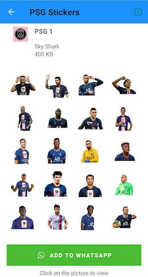 PSG Stickers Screenshot 1