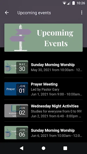 Calvary Baptist Ball Ground Screenshot 1