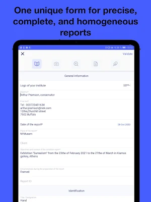 Horus Condition Report Screenshot 1