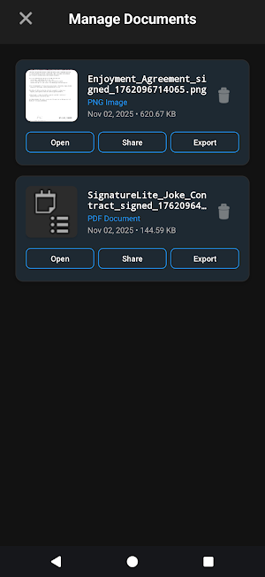 SignatureLite Screenshot 3