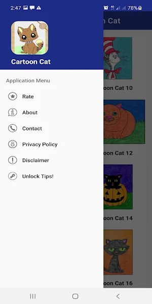 Draw Cute Cartoon Cat Screenshot 1