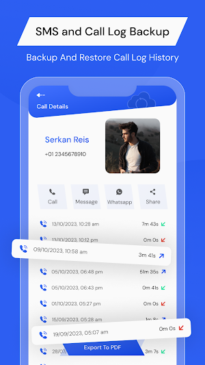 SMS & Call Logs Backup Restore Screenshot 2