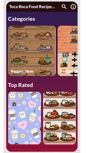 Toca Boca Food Recipes Ideas Screenshot 0