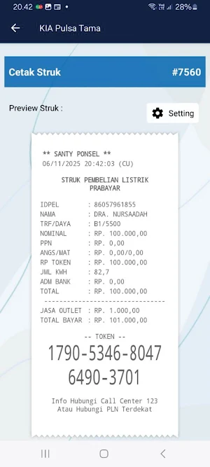 KIA Pulsa Tama Screenshot 3