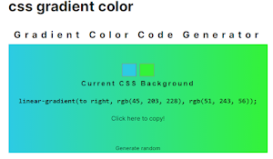 css gradient color Screenshot 0