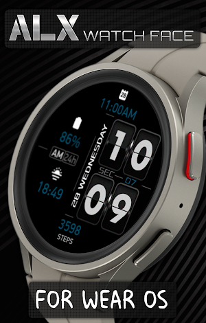 ALX05 Flip Watch Face Screenshot 2