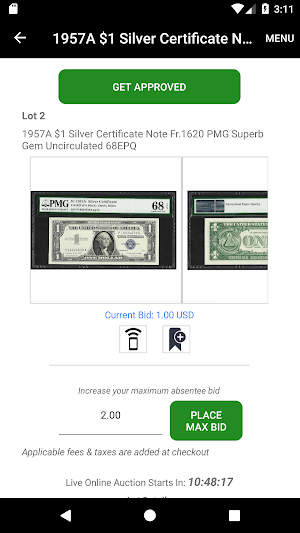 iCollector Live Auctions Screenshot 2