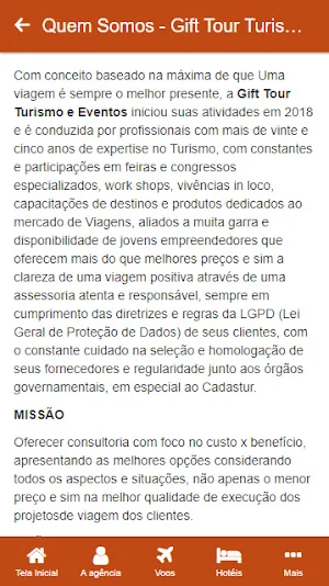 Gift Tour Turismo e Eventos Screenshot 1
