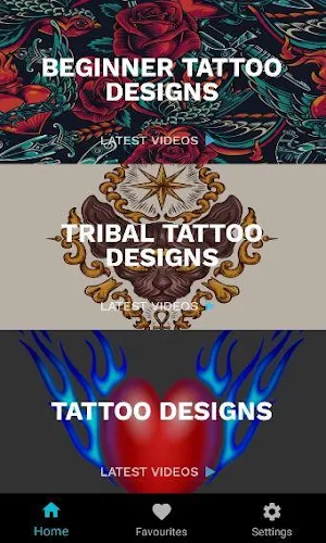 Learn to Draw Tattoo: Easy Tattoo Designs Offline Screenshot 1