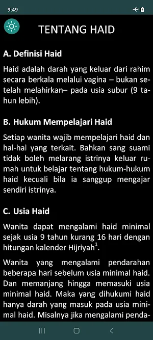 Haid dan Nifas (Fiqih Wanita) Screenshot 3