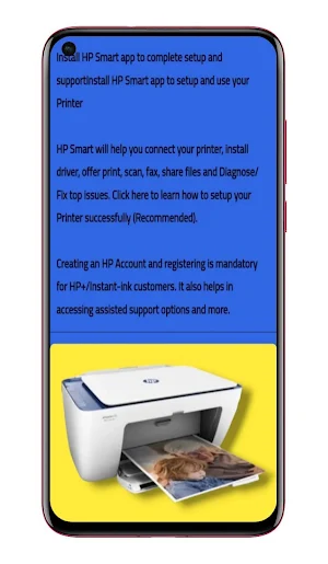 Hp DeskJet 2700 eSeries advice Screenshot 0