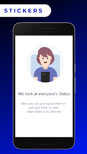 W Status Saver : Save Statuses and Share | Sticker Screenshot 0