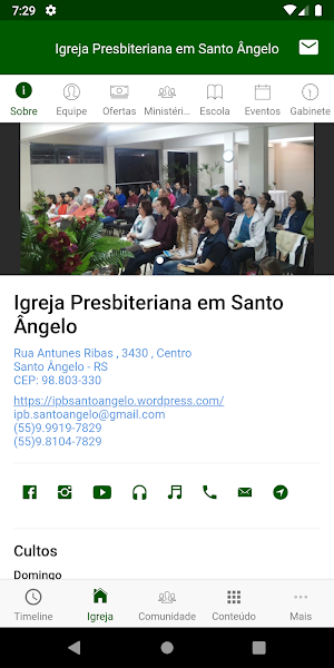 Igreja Presbiteriana em Santo Ângelo Screenshot 1