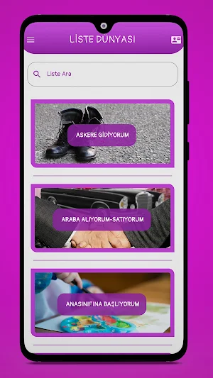 Liste Dünyası Screenshot 0