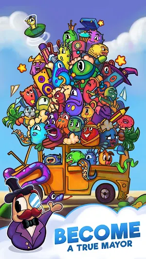 Pocket Settlers: Discover & Help Cute Citizens Screenshot 0