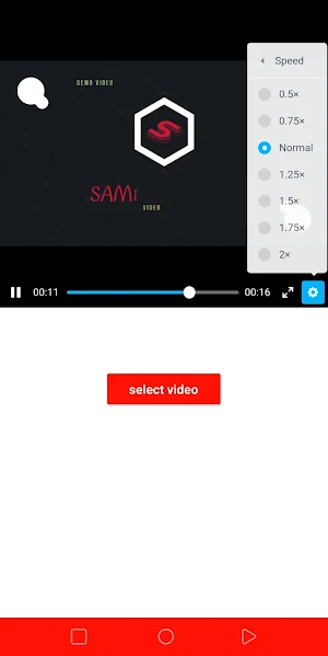 video player Screenshot 1