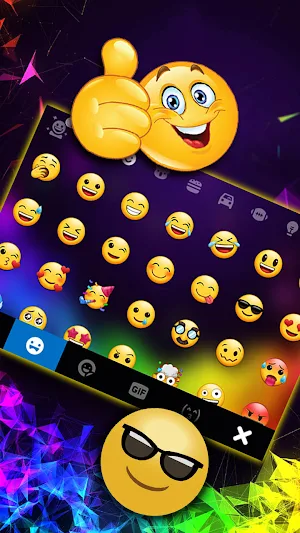 Prism Rainbow Keyboard Background Screenshot 2