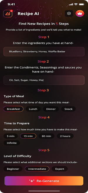 Recipe Ai - Recipe Generator Screenshot 1