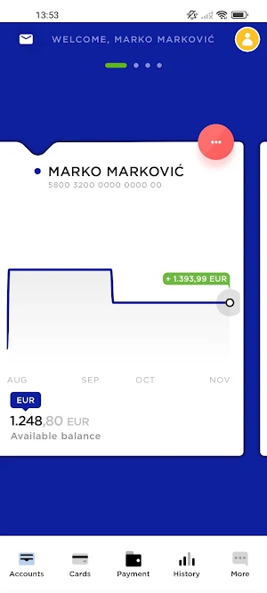 Adriatic mBanking Montenegro Screenshot 3