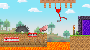 Stickman Parkour: Sky Jump Screenshot 0