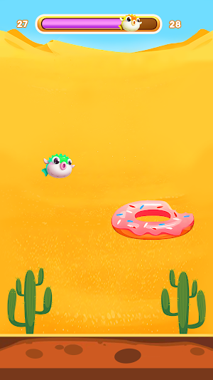Funny Tap: Flappy Globefish Screenshot 1