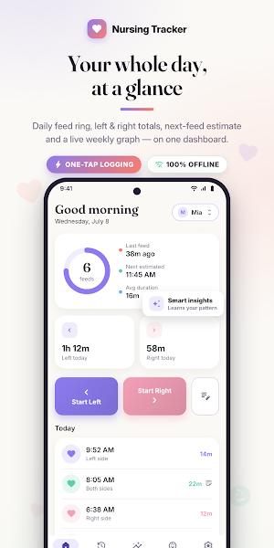 FeedLog: Baby Feeding Tracker Screenshot 0