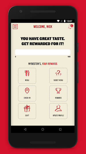 Boston's Pizza Rewards Screenshot 1