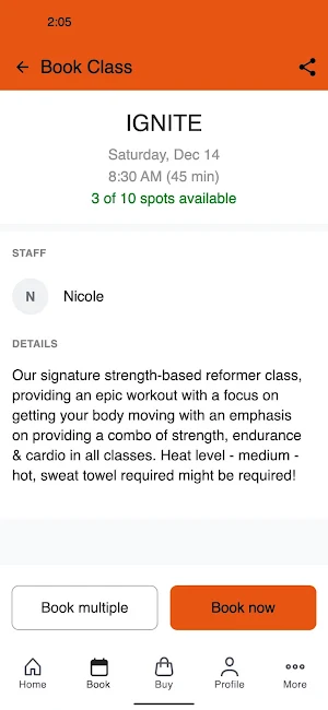 Ignite Strength Reformer Screenshot 2