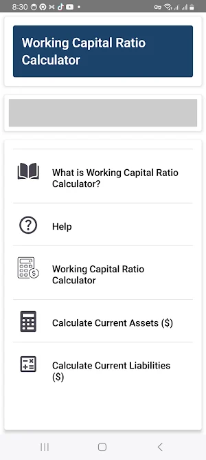 WCR Calculator Screenshot 0