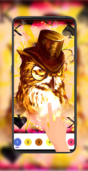 Owl Gentleman:Color Master by Number Package Screenshot 0